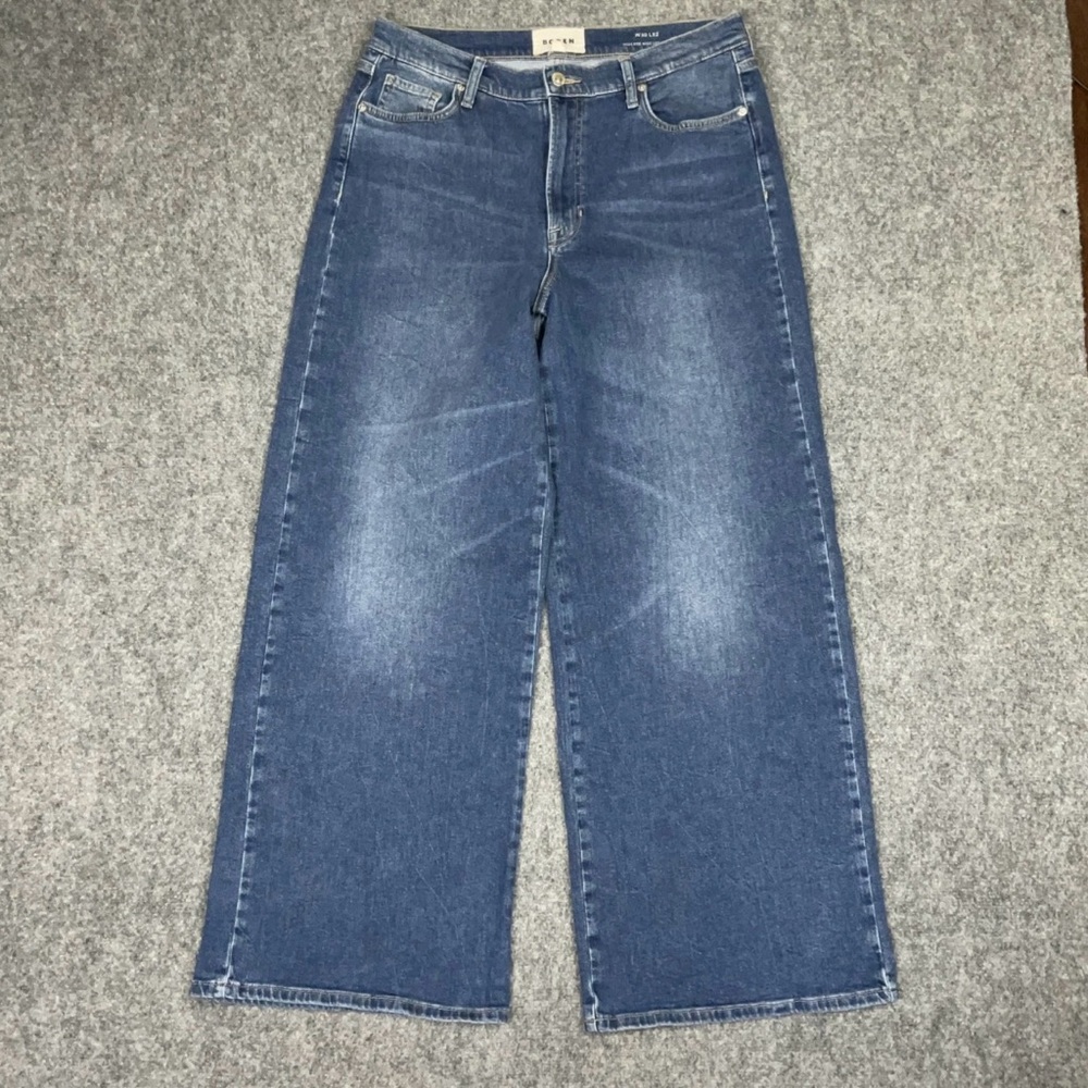 Boden Blue Wide-Leg Jeans